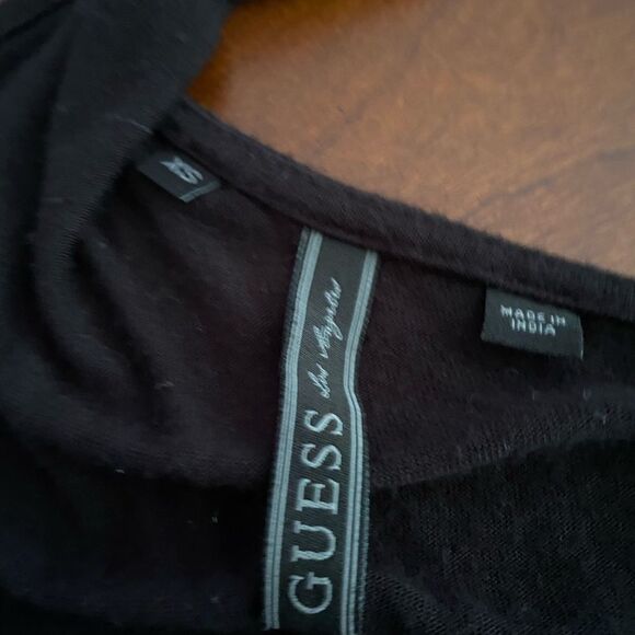 GUESS Black Sequin Racerback Top XS – Glam Night Out Statement Piece - Picture 8 of 10